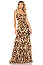 view 1 of 3 Amazon Gown in Black & Brown