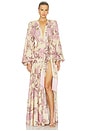 view 1 of 3 Magnolia Carmen Gown in Blush Multi