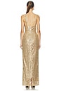 view 3 of 4 Allegra Sequin Maxi Dress in Gold