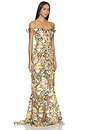 view 2 of 4 Bella Butterfly Jasmine Off The Shoulder Gown in Multi