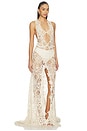 view 2 of 3 Akello Crochet Maxi Dress in Cream