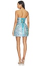view 4 of 5 Ibiza Sequin Maraya Strapless Mini Dress in Blue