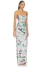 view 2 of 4 Calypso Sequin Dahlia Strapless Maxi Dress in Multi