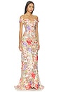 view 2 of 4 VESTIDO LARGO FLORA in Coral Multi