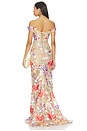 view 4 of 4 VESTIDO LARGO FLORA in Coral Multi