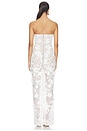 view 3 of 4 Dahlia Bridal Strapless Maxi Dress in White