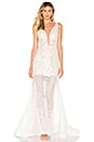 view 1 of 4 Estelle Gown in White