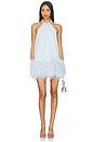 view 1 of 5 Madeline Diamond Mini Dress in Powder Blue