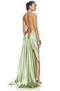 view 1 of 5 Amara Backless Gown in Sage