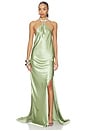 view 2 of 5 Amara Backless Gown in Sage