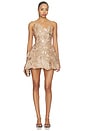 view 1 of 4 Valencia Maraya Strapless Mini Dress in Gold
