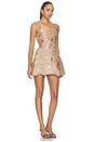 view 2 of 4 Valencia Maraya Strapless Mini Dress in Gold