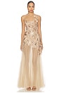 view 1 of 5 ROBE MAXI LAYLA in Nude
