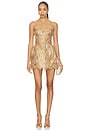 view 1 of 4 ROBE COURTE GISELLE in Gold