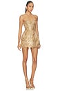 view 2 of 4 ROBE COURTE GISELLE in Gold