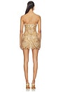 view 3 of 4 ROBE COURTE GISELLE in Gold