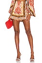 view 1 of 4 Runway Bedouin Flame Shorts in Red & Multicolor