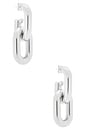view 1 of 3 Double Link Earrings in Silver