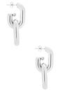 view 2 of 3 Double Link Earrings in Silver
