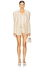 view 5 of 7 Blake Sequin Blazer in Ivory