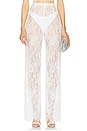 view 1 of 4 Capri Blanc Lace Pant in White