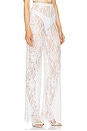 view 2 of 4 Capri Blanc Lace Pant in White