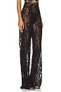 view 2 of 6 PANTALON CAPRI LACE in Black