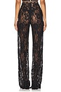 view 4 of 6 PANTALON CAPRI LACE in Black