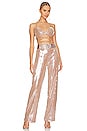 view 4 of 5 Capri Sequin Pant in Nude
