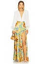 view 5 of 6 Cleopatra Isla Maxi Skirt in Mustard Multi