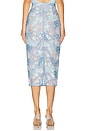 view 4 of 6 JUPE MIDI FARAH in Ocean Blue