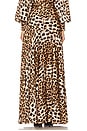 view 4 of 6 Cleopatra Leopard Maxi Skirt in Black & Brown