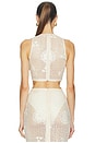 view 3 of 4 Crochet Mila Crop Top in Cream
