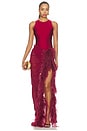 view 6 of 5 Gaia Mesh Sleeveless Bodysuit in Ruby
