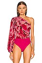 view 2 of 5 BODY UNE ÉPAULE DÉNUDÉE CAMILLA in Fuchsia
