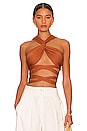 view 2 of 5 Leah Halter Top in Copper