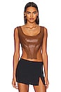 view 1 of 4 Leon Top in Brown