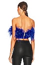 view 3 of 4 Afiya Feather Top in Cobalt