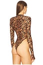 view 4 of 5 Zebra Bodysuit in Black Multi