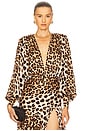 view 1 of 5 Noelle Leopard Bodysuit in Black & Brown