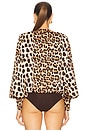 view 4 of 5 Noelle Leopard Bodysuit in Black & Brown