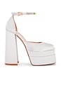 view 1 of 5 Closed Toe Platform in White