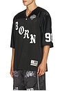 view 2 of 6 Paranoia Football Jersey in Black