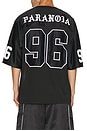 view 4 of 6 Paranoia Football Jersey in Black