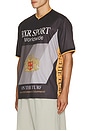 view 2 of 5 Crest Soccer Jersey in Black & Grey