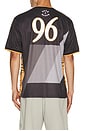 view 4 of 5 Crest Soccer Jersey in Black & Grey