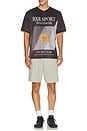 view 5 of 5 Crest Soccer Jersey in Black & Grey