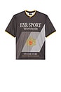 view 6 of 5 Crest Soccer Jersey in Black & Grey