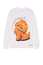 view 4 of 5 Kitty Long Sleeve Tee in White