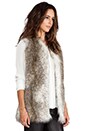 view 2 of 5 Wendy Faux Fur Vest in Multi-Hawk